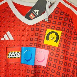 Adidas Shirts /Adidas Tiro X Lego Orange White Soccer Jersey Aero ready. NWT. L